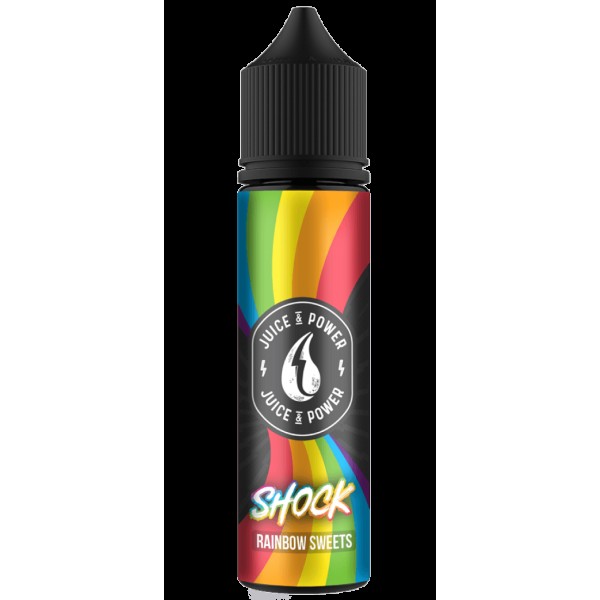 SHOCK RAINBOW SWEETS E LIQUID BY JUICE 'N' POWER 50ML 70VG