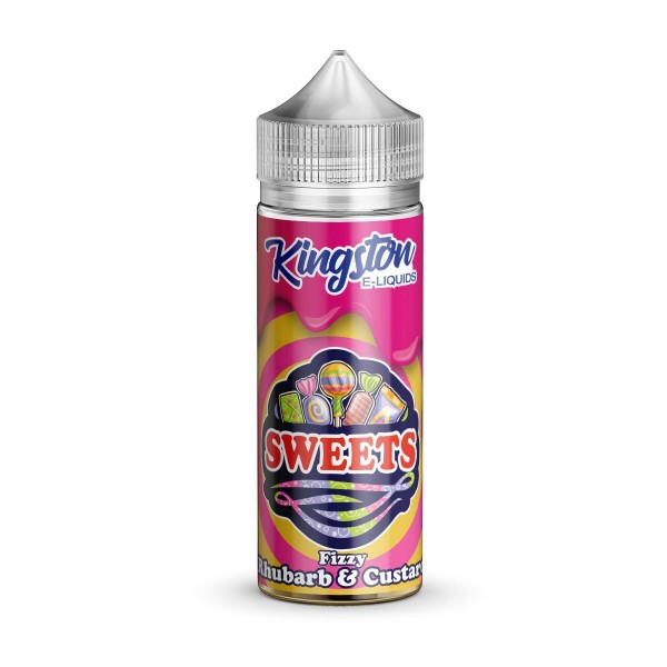 FIZZY RHUBARB & CUSTARD E LIQUID KINGSTON SWEETS 100ML 70VG