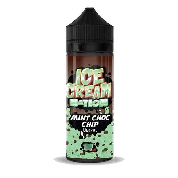 MINT CHOC CHIP E LIQUID BY ICE CREAM NATION 100ML 70VG