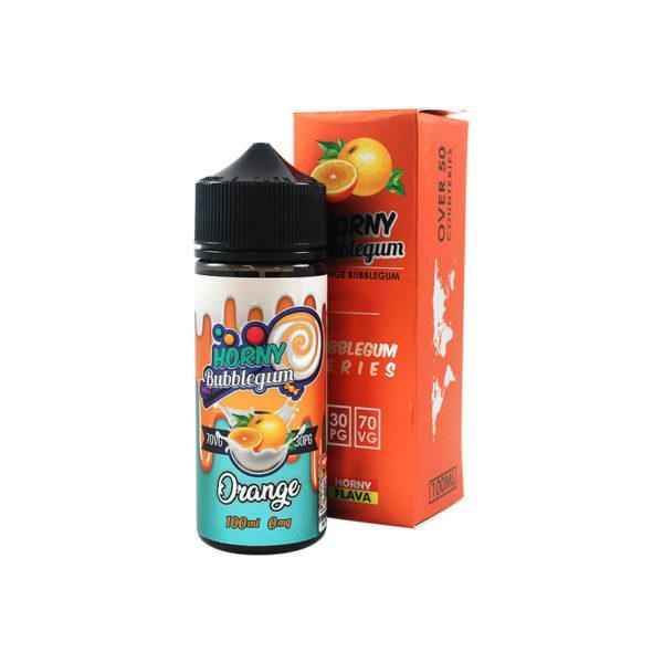 ORANGE BUBBLEGUM E LIQUID BY HORNY FLAVA 100ML 70VG