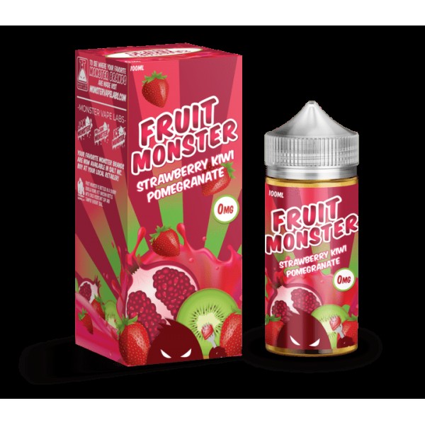 STRAWBERY KIWI POMEGRANATE E LIQUID BY  FRUIT MONSTER 100ML 75VG