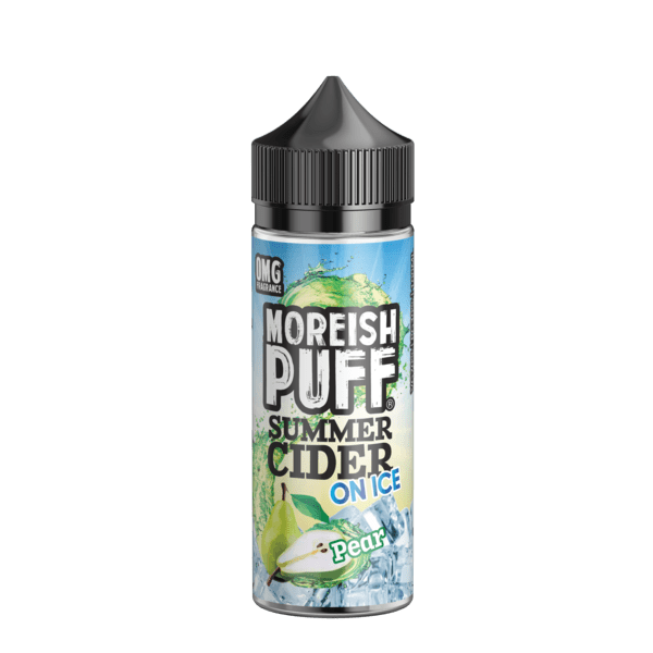 PEAR E LIQUID BY MOREISH PUFF - SUMMER CIDER ON ICE 100ML 70VG