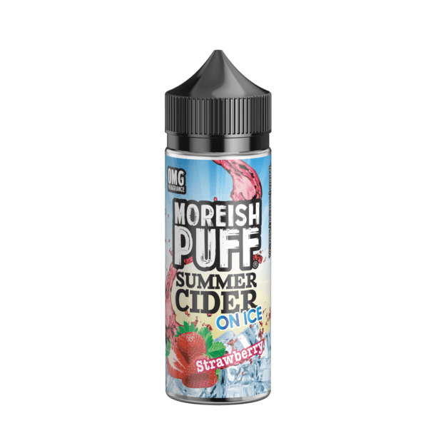 STRAWBERRY E LIQUID BY MOREISH PUFF - SUMMER CIDER ON ICE 100ML 70VG