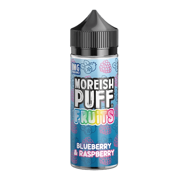 BLUEBERRY RASPBERRY E LIQUID BY MOREISH PUFF - FRUITS 100ML 70VG