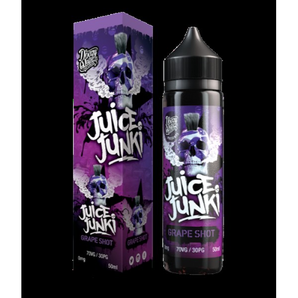 GRAPE SHOT E LIQUID BY JUICE JUNKI - DOOZY VAPE 50ML 70VG