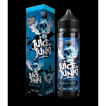 BLACK HAZE E LIQUID BY JUICE JUNKI - DOOZY VAPE 50ML 70VG