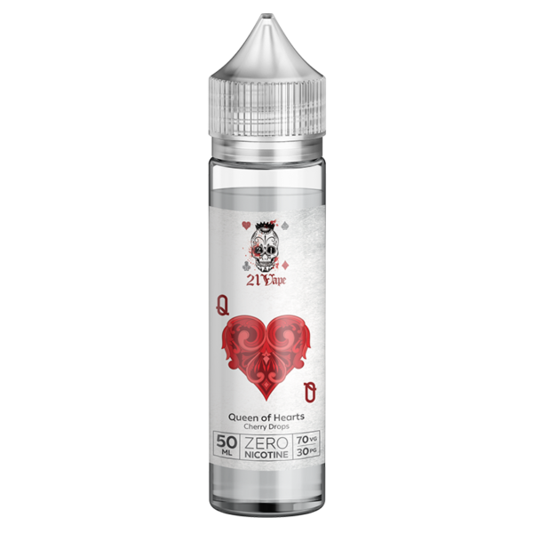 QUEEN OF HEARTS E LIQUID BY 21 VAPE 50ML 70VG