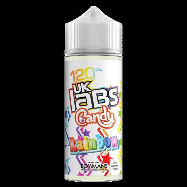 RAINBOW E LIQUID BY UK LABS - CANDY 100ML 70VG