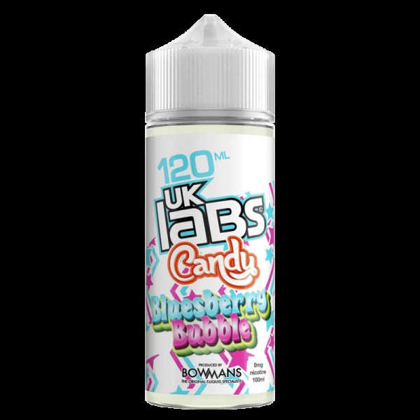 BLUESBERRY BUBBLE E LIQUID BY UK LABS - CANDY 100ML 70VG