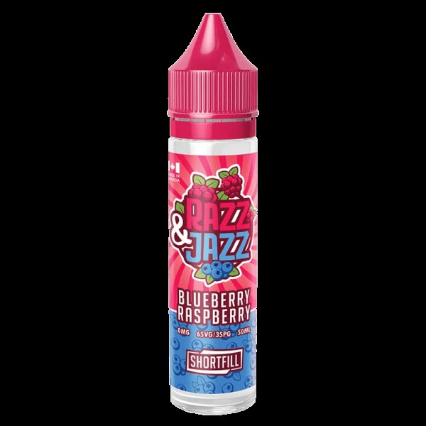 BLUEBERRY RASPBERRY E LIQUID BY RAZZ & JAZZ 50ML 70VG