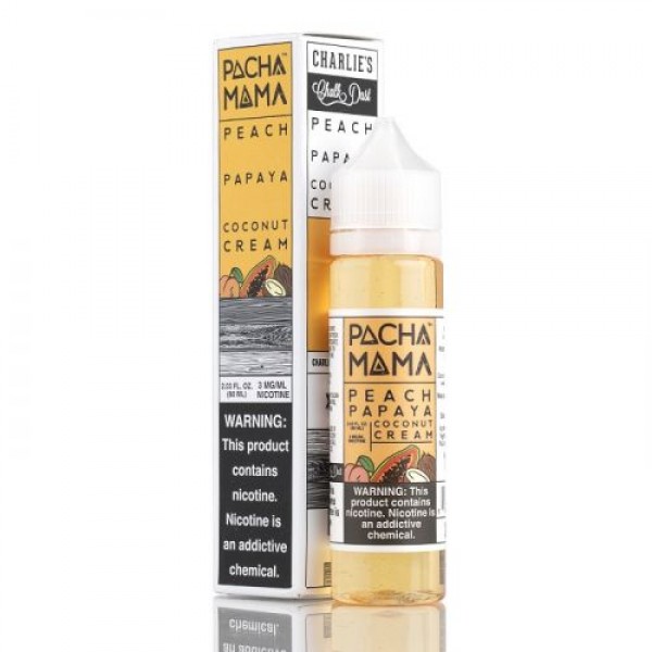 PEACH, PAPAYA & COCNUT CREAM E LIQUID BY PACHA MAMA 50ML 70VG