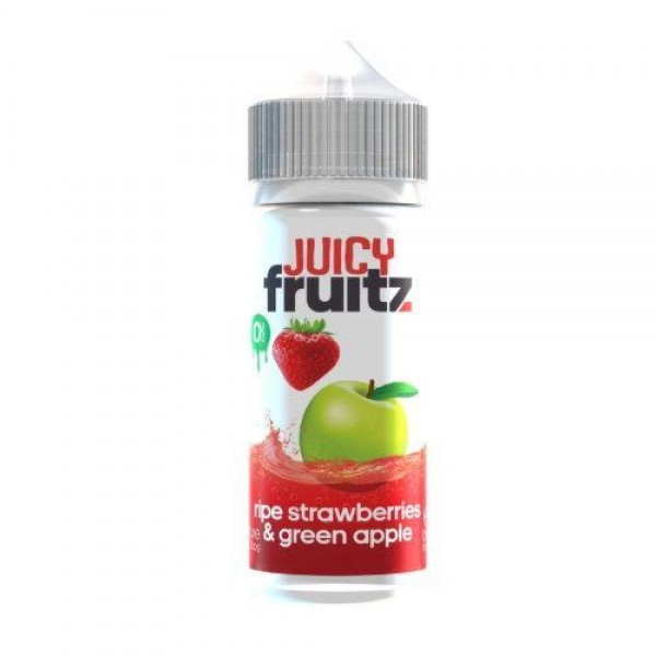 RIPE STRAWBERRIES & GREEN APPLE E LIQUID BY JUICY FRUITZ 100ML 70VG