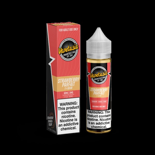 STRAWBERRY PARAFAIT E LIQUID BY VAPETASIA 50ML 70VG