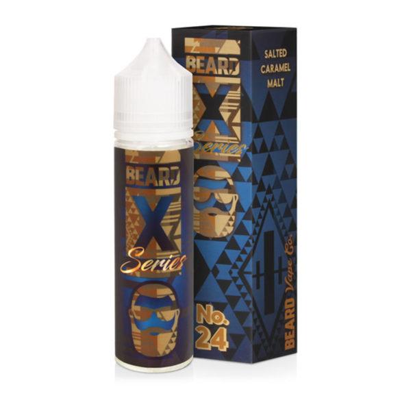 NO.24  X SERIES SALTED  CARAMEL MALT E LIQUID BY BEARD VAPE CO 50ML 70VG