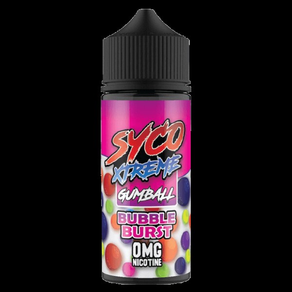 BUBBLE BURST E LIQUID BY SYCO XTREME GUMBALL 100ML 80VG