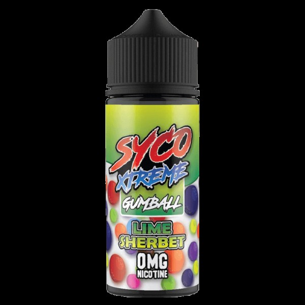 LIME SHERBET E LIQUID BY SYCO XTREME GUMBALL 100ML 80VG