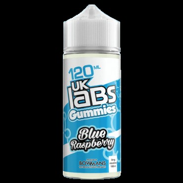 BLUE RASPBERRY E LIQUID BY UK LABS - GUMMIES 100ML 70VG