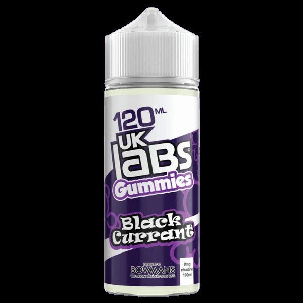 BLACKCURRANT E LIQUID BY UK LABS - GUMMIES 100ML 70VG