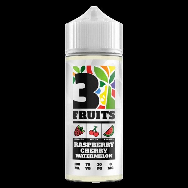 RASPBERRY CHERRY WATERMELON E LIQUID BY 3 FRUITS 100ML 70VG