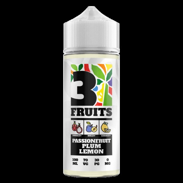 PASSIONFRUIT PLUM LEMON E LIQUID BY 3 FRUITS 100ML 70VG