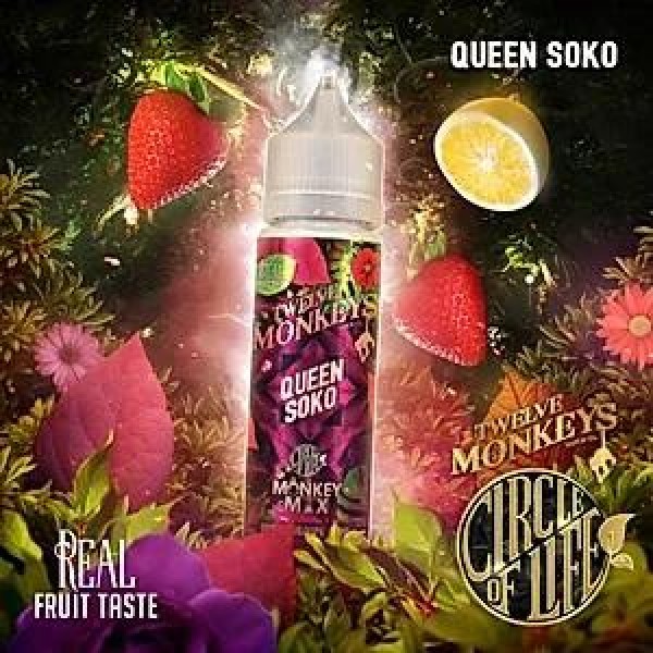 QUEEN SOKO E LIQUID BY 12 MONKEYS 50ML 65VG