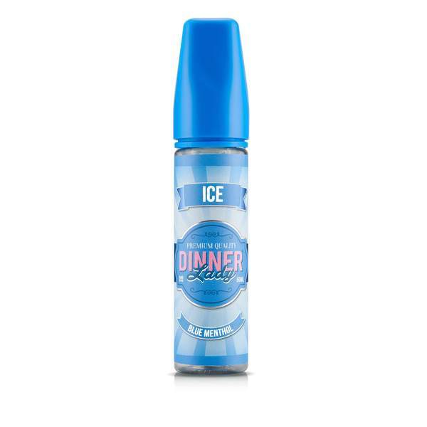 BLUE MENTHOL ICE E LIQUID BY DINNER LADY - ICE 50ML 70VG