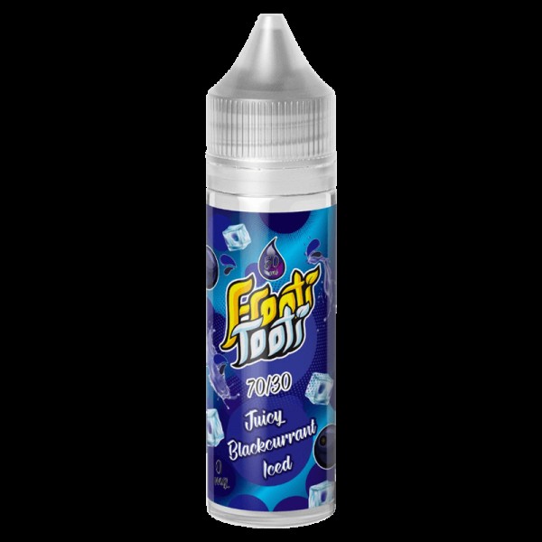 JUICY BLACKCURRANT ICE E LIQUID BY FROOTI TOOTI 50ML 70VG