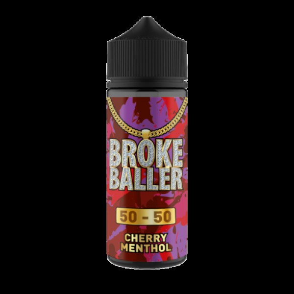 CHERRY MENTHOL E LIQUID BY BROKE BALLER 100ML 50VG