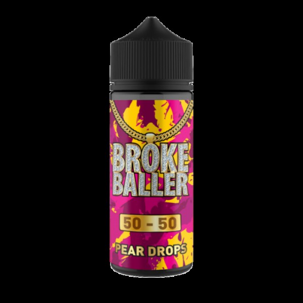 PEAR DROPS E LIQUID BY BROKE BALLER 100ML 50VG