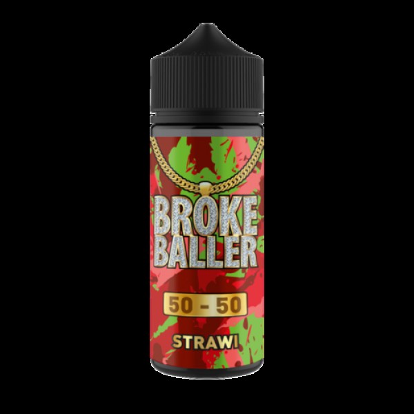 STRAWI E LIQUID BY BROKE BALLER 100ML 50VG