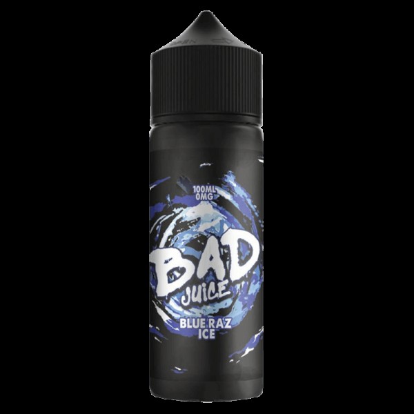 BLUE RAZ ICE E LIQUID BY BAD JUICE 100ML 70VG