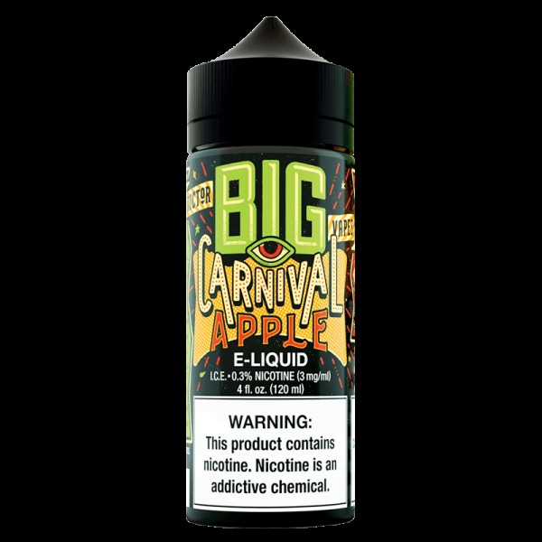 CARNIVAL APPLE E LIQUID BY BIG BOTTLE CO 100ML 70VG