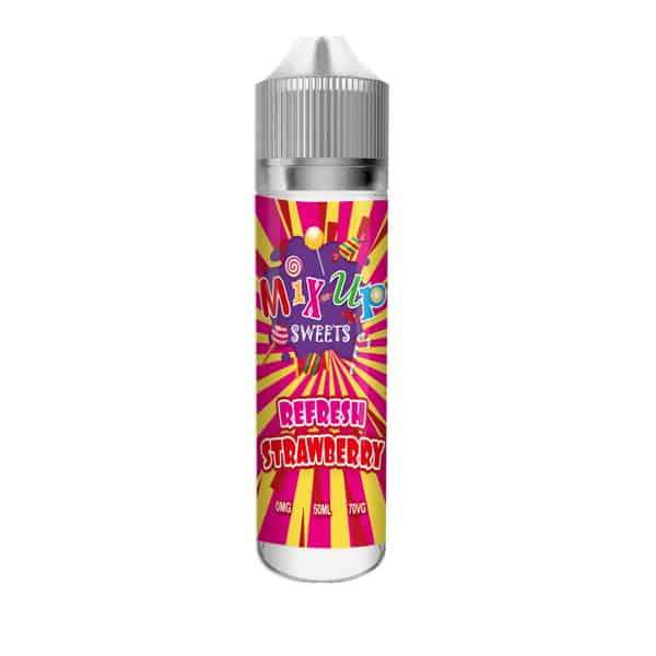 REFRESH STRAWBERRY E LIQUID BY MIX UP SWEETS 50ML 70VG 50ML 70VG