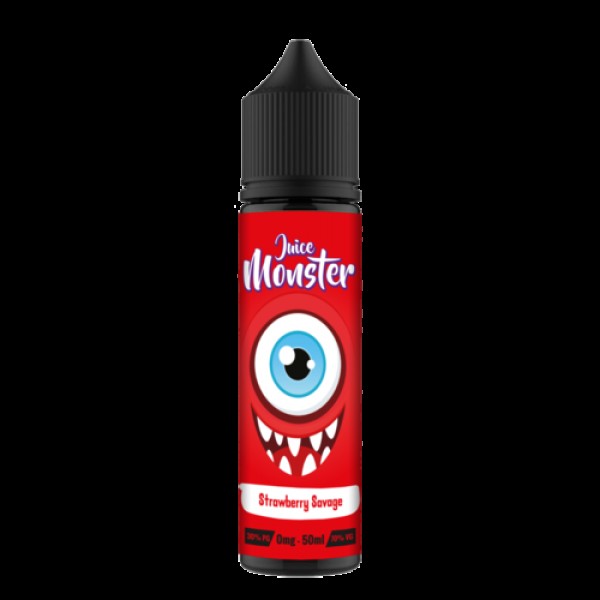 STRAWBERRY SAVAVGE E LIQUID BY JUICE MONSTER 50ML 70VG