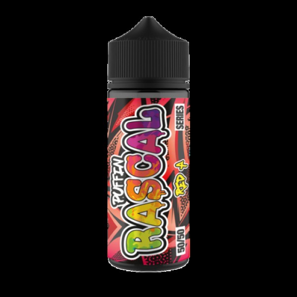 RED A E LIQUID BY PUFFIN RASCAL 100ML 50VG