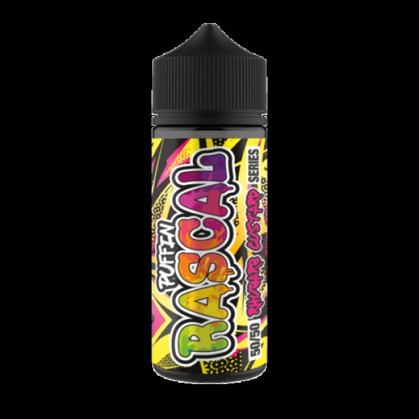 RHUBARB & CUSTARD E LIQUID BY PUFFIN RASCAL 100ML 50VG