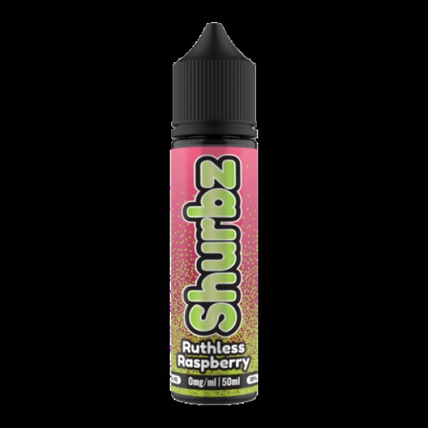 RUTHLESS RASPBERRY E LIQUID BY SHURBZ 50ML 70VG