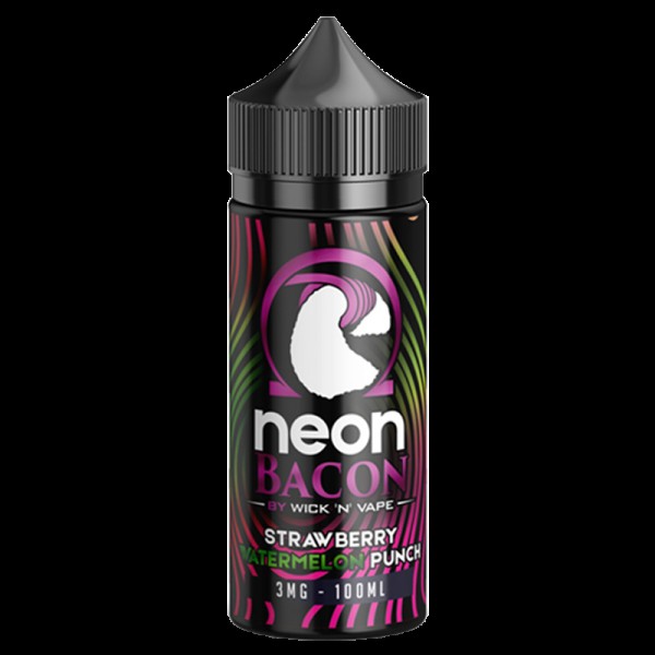 PUNCH'D STRAWBERRY WATERMELON PUNCH E LIQUID BY NEON BACON 100ML 70VG