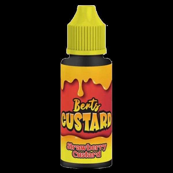 STRAWBERRY CUSTARD E LIQUID BY BERT'S CUSTARD 100ML 70VG