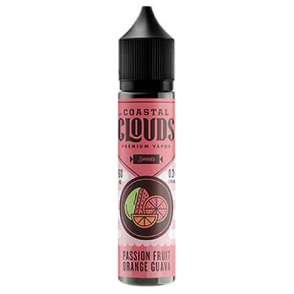 PASSION FRUIT ORANGE AND GUAVA E LIQUID BY COASTAL CLOUDS - SWEETS  50ML 70VG