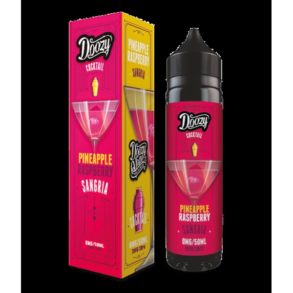 PINEAPPLE RASPBERRY SANGRIA E LIQUID BY DOOZY VAPE - COCKTAILS CO 50ML 70VG