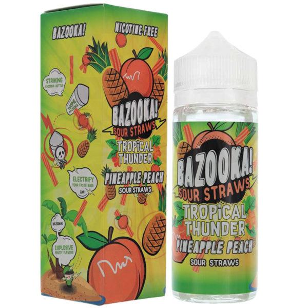 PINEAPPLE PEACH TROPICAL THUNDER E-LIQUID BY BAZOOKA 100ML 70VG