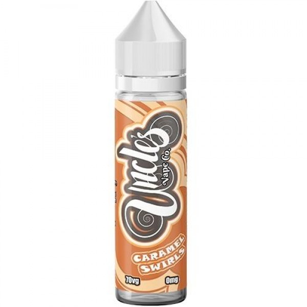 CARAMEL SWIRL E LIQUID BY UNCLES VAPE CO 50ML 70VG