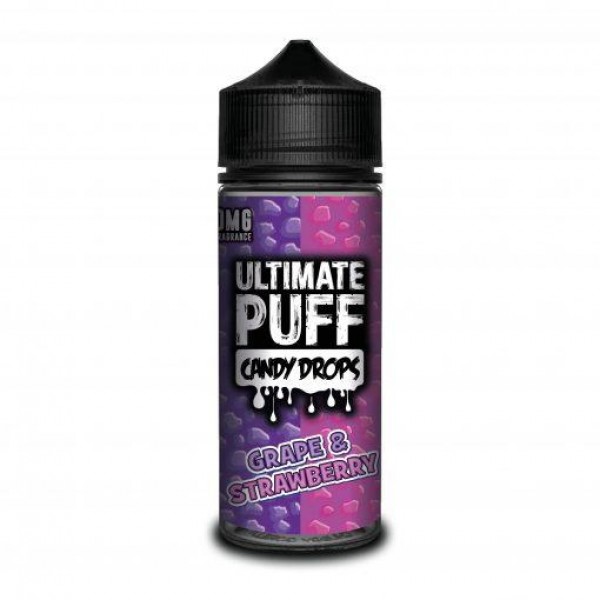 GRAPE & STRAWBERRY E LIQUID BY ULTIMATE PUFF CANDY DROPS 100ML 70VG