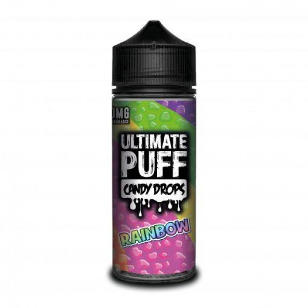 RAINBOW E LIQUID BY ULTIMATE PUFF CANDY DROPS 100ML 70VG