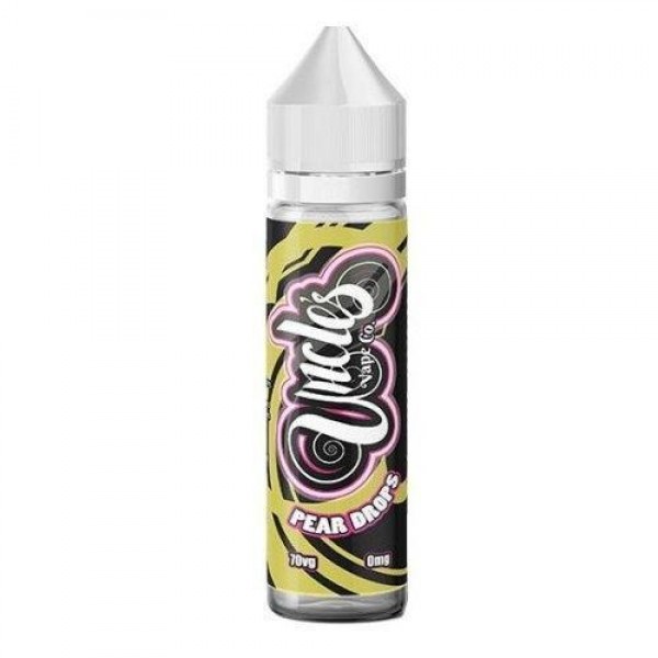 PEAR DROPS E LIQUID BY UNCLES VAPE CO 50ML 70VG