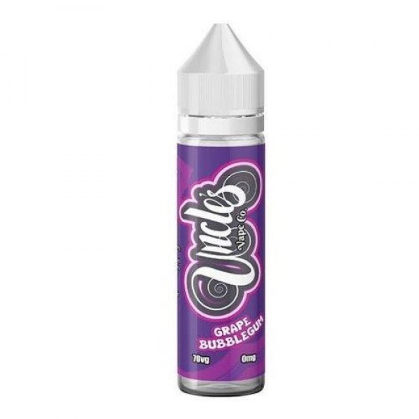 GRAPE BUBBLEGUM E LIQUID BY UNCLES VAPE CO 50ML 70VG