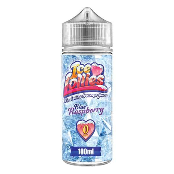 BLUE RASPBERRY E LIQUID BY ICE LOVE LOLLIES 100ML 70VG