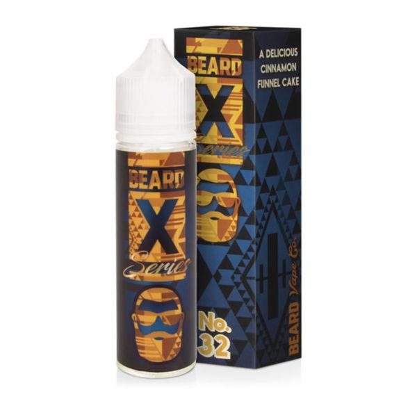 NO.32  X SERIES CINNAMON FUNNEL CAKE E LIQUID BY BEARD VAPE CO 50ML 60VG