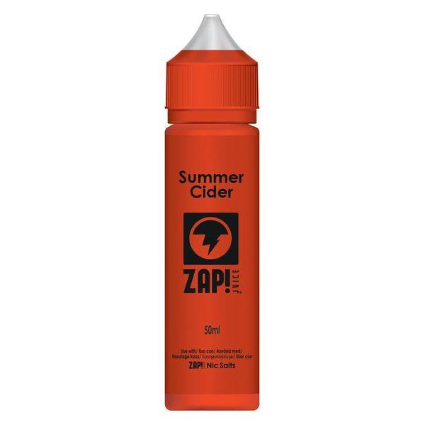 SUMMER CIDER E LIQUID BY ZAP! JUICE 50ML 70VG